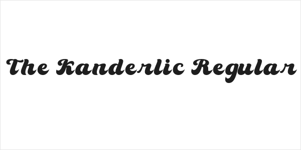 The Kanderlic Regular Logo