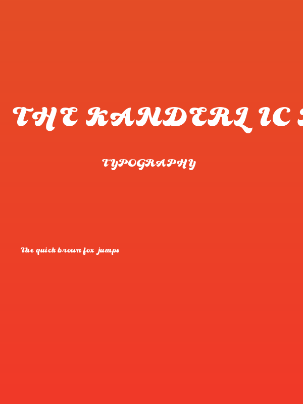 The Kanderlic Regular Poster