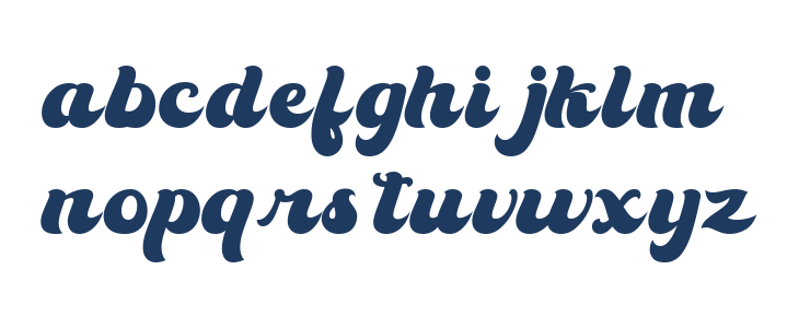 The Kanderlic Regular Lowercase