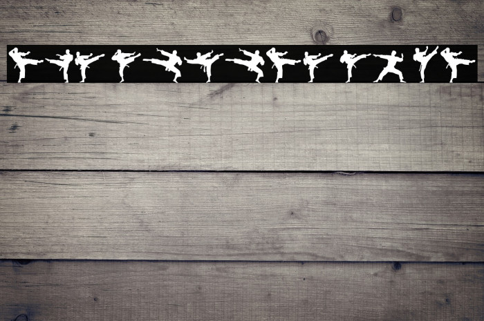 The Karate Do ST फ़ॉन्ट examples