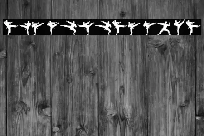 The Karate Do ST Font examples