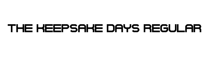 The Keepsake Days Regular Font