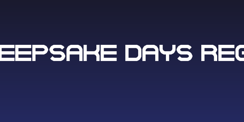 The Keepsake Days Regular Social Header