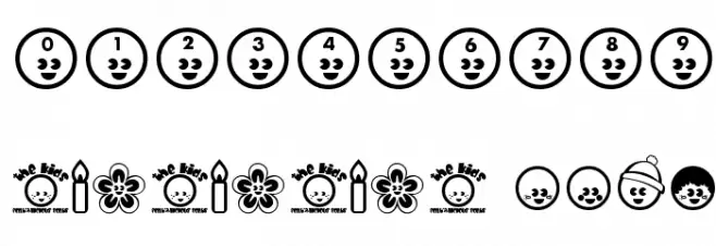 The Kids 字体 其它煤焦