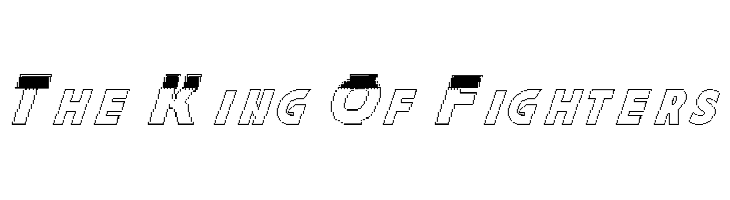 The King Of Fighters Шрифта