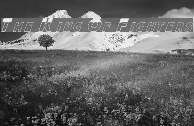 The King Of Fighters Font examples