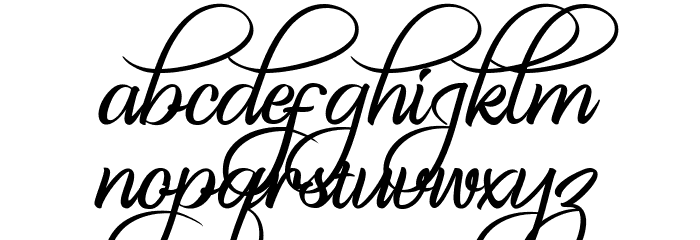 The King Of Romance Font LOWERCASE