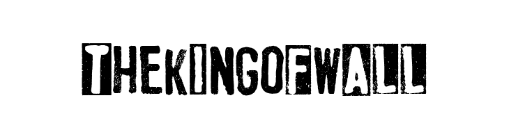 The King of Wall  免费字体下载