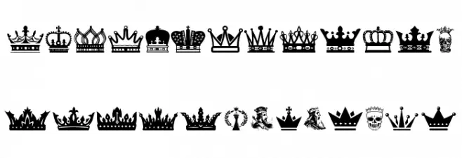 The King Schriftart Groß