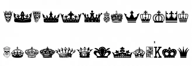 The King Schriftart Kleinbuchstaben
