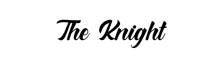 The Knight  Frei Schriftart Herunterladen