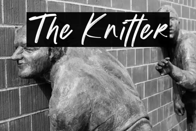 The Knitter Font examples