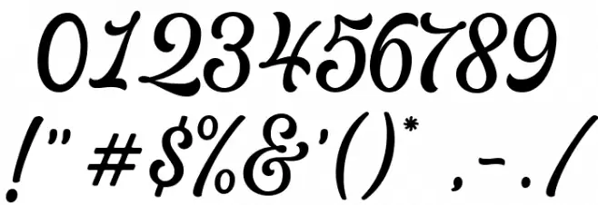 The Kogles Script DEMO Font OTHER CHARS