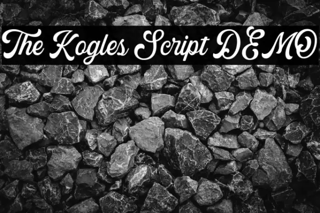 The Kogles Script DEMO Font examples