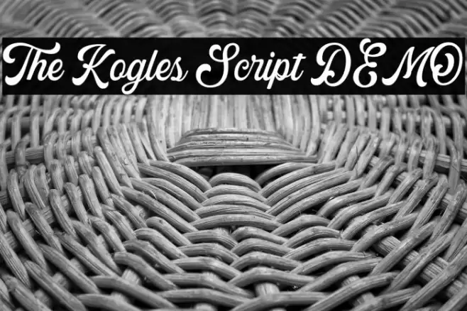 The Kogles Script DEMO Font examples