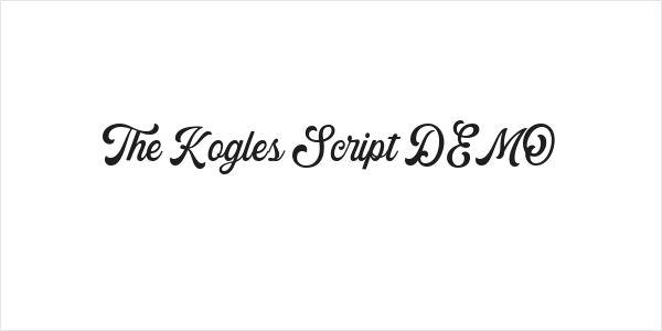 The Kogles Script DEMO Logo