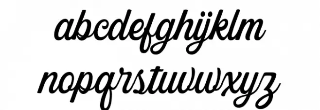 The Kogles Script DEMO Schriftart Kleinbuchstaben