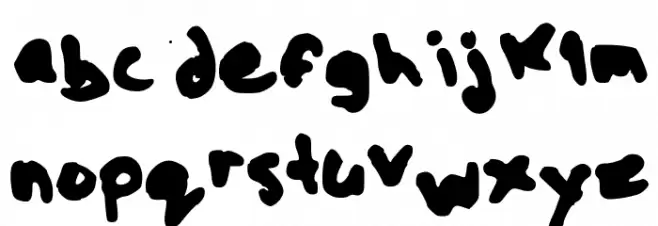 The Kool Font फ़ॉन्ट लोअरकेस