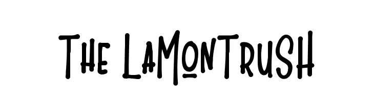 The LaMonTruSH  Free Fonts Download