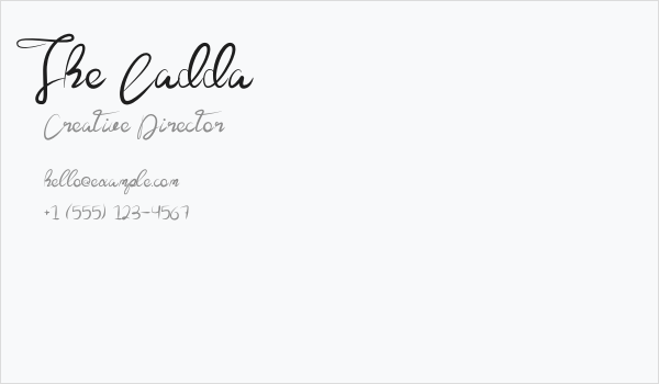 The Ladda Business Card