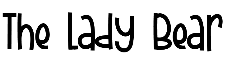 The Lady Bear  フリーフォントのダウンロード