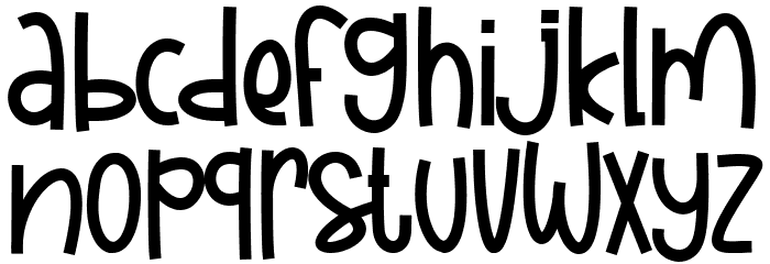 The Lady Bear Font LOWERCASE