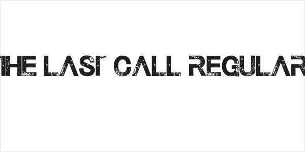 The Last Call Regular Logo