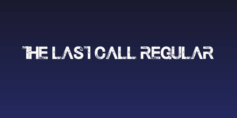 The Last Call Regular Social Header