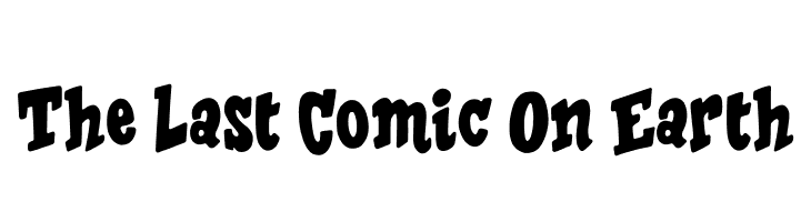 The Last Comic On Earth  font caratteri gratis