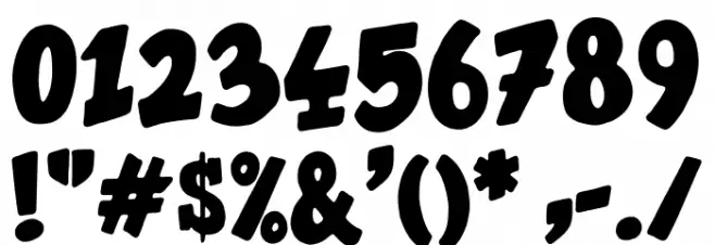 The Last Comic On Earth Font OTHER CHARS