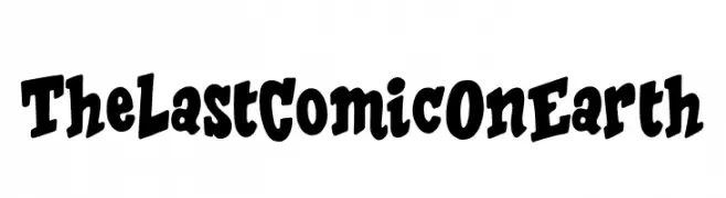 The Last Comic On Earth  Frei Schriftart Herunterladen