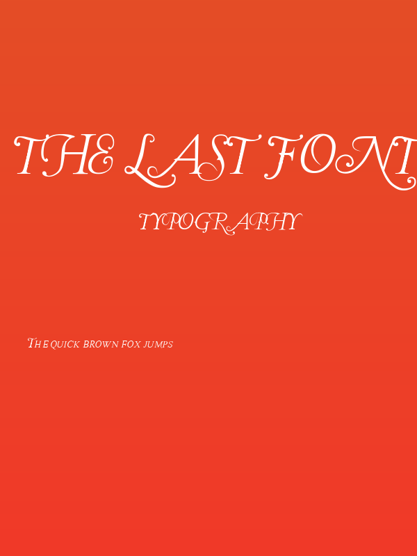 The Last Font I'm Wasting On You Italic Poster