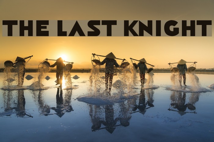 The Last Knight Font examples