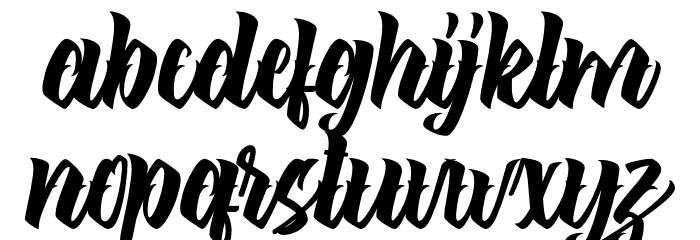 The Lastring Font LOWERCASE