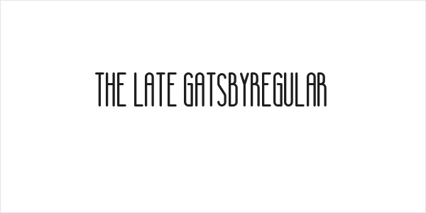 The Late GatsbyRegular Logo