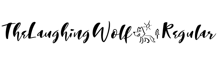 The Laughing Wolf. Regular  baixar fontes gratis