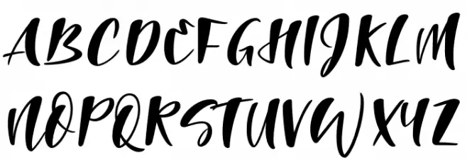 The Laughing Wolf. Regular Font Litere mari