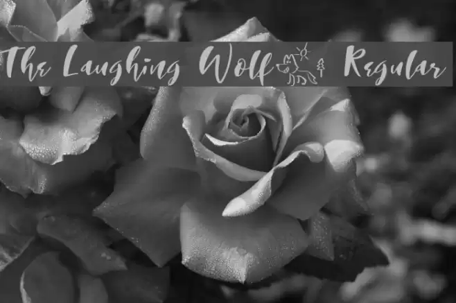 The Laughing Wolf. Regular Font examples