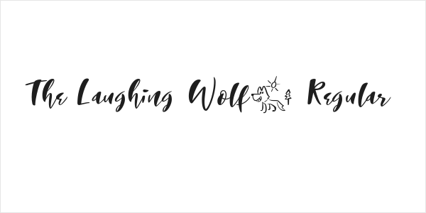 The Laughing Wolf. Regular Logo