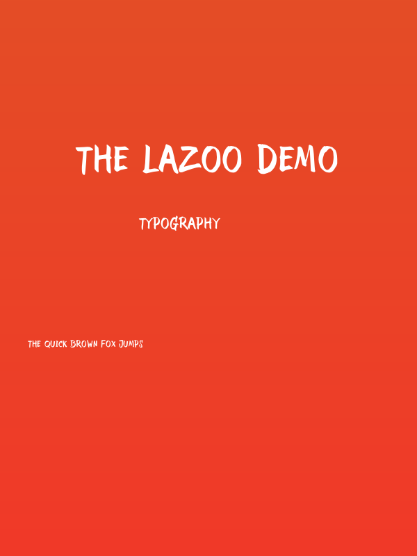 The Lazoo DEMO Poster
