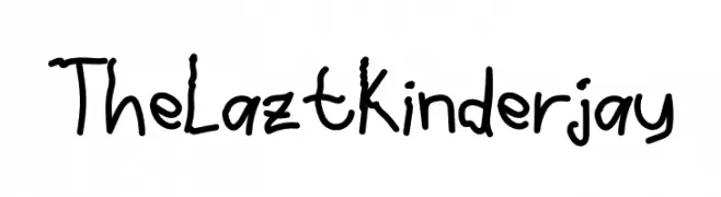 The Lazt Kinderjay  Descarca Fonturi Gratis