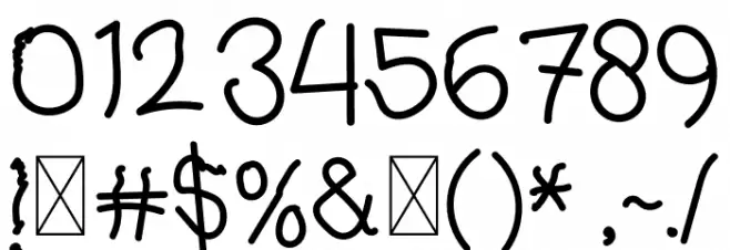 The Lazt Kinderjay 字体 其它煤焦