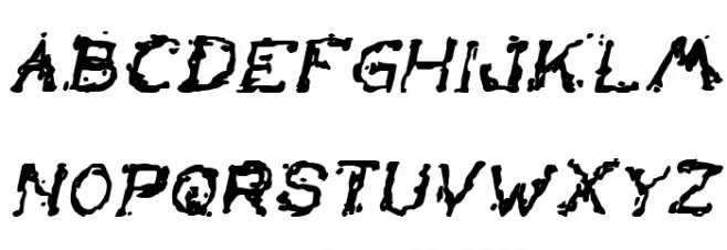 The Lazy Dog Bold Italic Polices MAJUSCULES