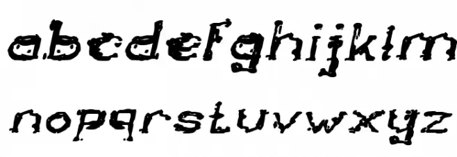 The Lazy Dog Bold Italic 字体 小写