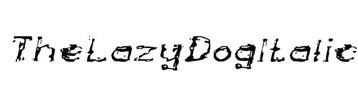 The Lazy Dog Italic  नि: शुल्क फ़ॉन्ट्स डाउनलोड