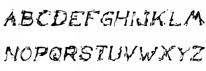 The Lazy Dog Italic Schriftart Groß