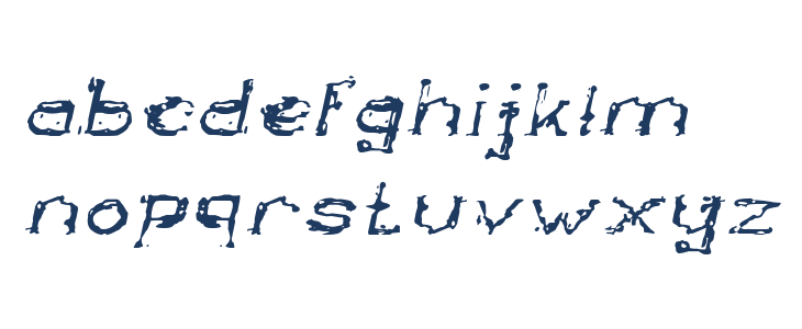 The Lazy Dog Italic Lowercase