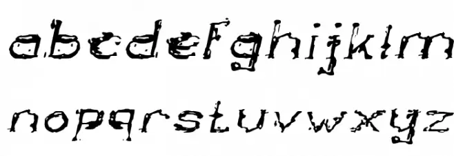 The Lazy Dog Italic Caratteri MINUSCOLO