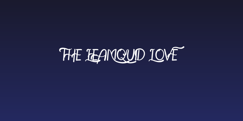 The Leamquid Love Social Header