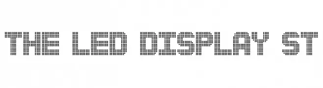 The Led Display St  नि: शुल्क फ़ॉन्ट्स डाउनलोड